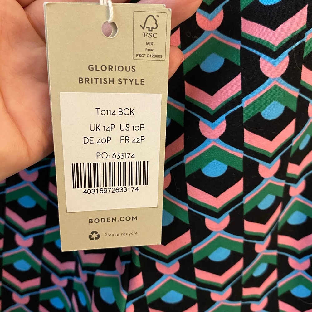 NWT 10P Boden Glorious British Style Richmond 7/8 Pants Trousers